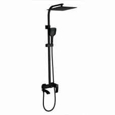 (G2407-6) Душ.система GAPPO лат.корпус 3х функ. радіус 35, чорний (1042411)