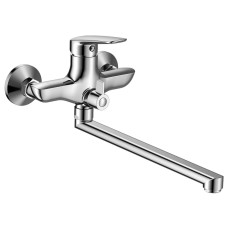 Змішувач для ванни PRAHA new L-вилив 300 мм хром, 35 мм (35030 new)