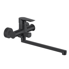 Змішувач для ванни IMPRESE Vaclav довгий вилив, чорний матовий, 35 мм (f03206410AB)