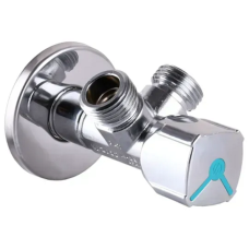 Кран кульовий кутовий подвійний ARCO  1/2"х 3/4"х3/4" A80TWIN (CQ4107)