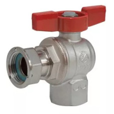 Кран кульовий кутовий з накидною гайкою 1/2" ВВ, флажкова рукоятка (R781PX013)