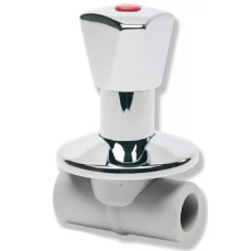 Вентиль під штукатурку прохідний з мет. рукояткою 20мм (SVEPLR020X)