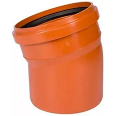 Коліно ПВХ, кут=15 град., D=110 мм (шт.) (220200-03)