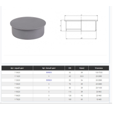 Заглушка d=40 мм Сірий (171620-05)