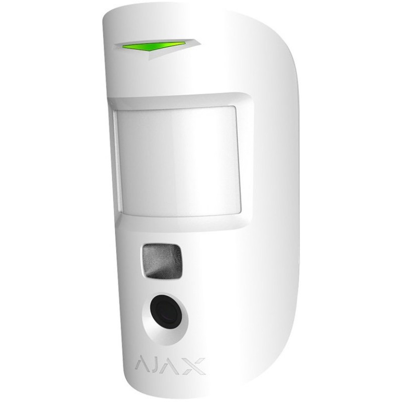 Ajax Датчик руху з камерою MotionCam, PhOD,Бездротовий, Jeweller, Білий (000027929)