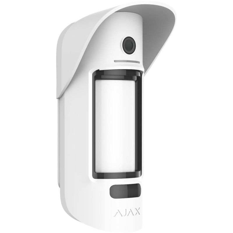 Ajax Бездротовий датчик руху з камерою та фото по запиту MotionCam Outdoor PhOD, Jeweller, білий (000027961)