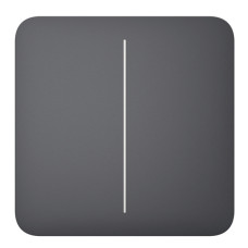 Ajax Кнопка для двоклавішного вимикача SoloButton 2-gang for LightSwitch, Jeweler, бездротовий, graphite (000029820)