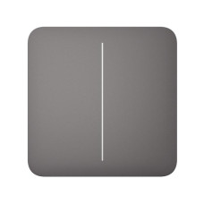 Ajax Кнопка для двоклавішного вимикача SoloButton 2-gang for LightSwitch, Jeweler, бездротовий, grey (000029826)