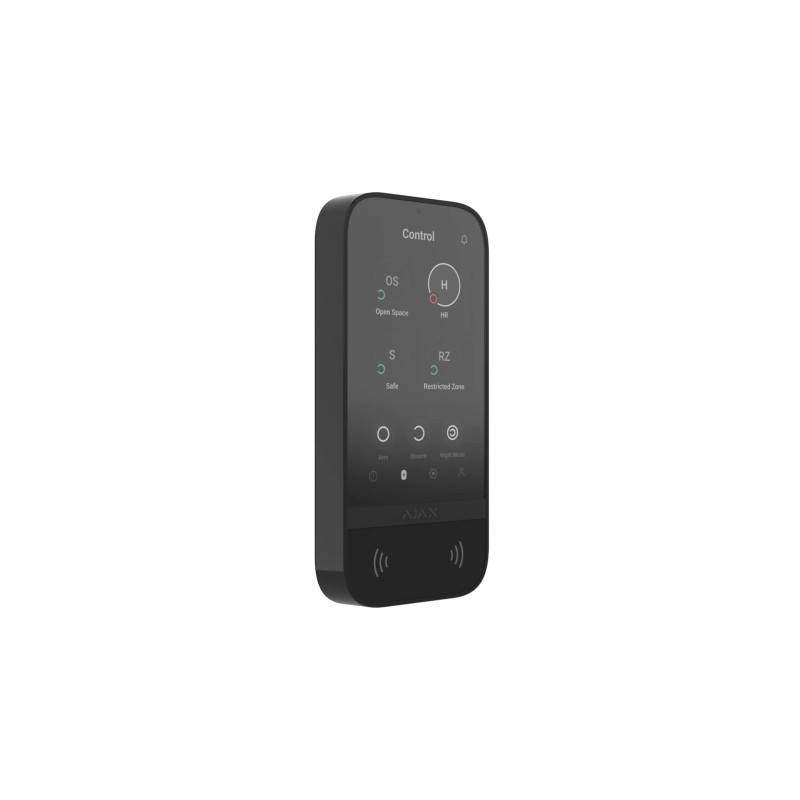 Ajax Клавіатура з сенсорним дисплеєм KeyPad TouchScreen, jeweller, бездротовий, чорний (000034513)