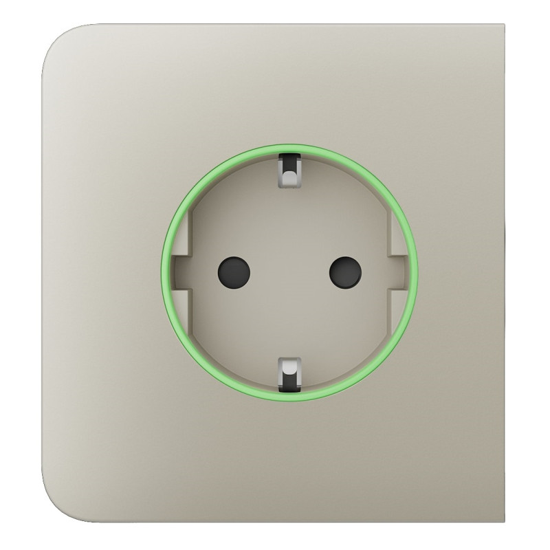 Ajax Бічна панель для вбудованої розетки SideCover for Outlet smart, Jeweler, бездротова, ivory (000038795)