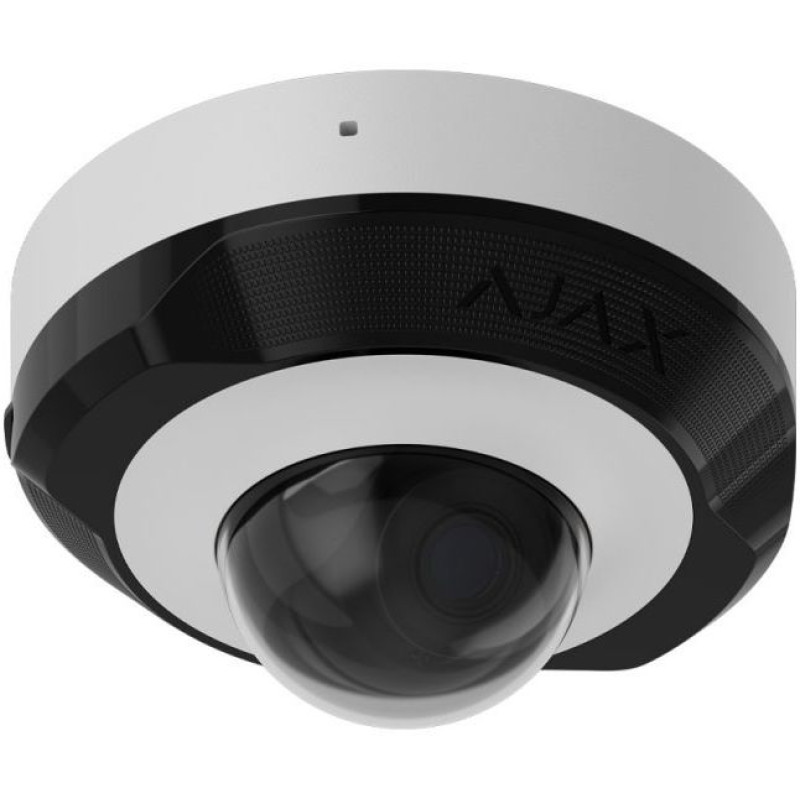 Ajax IP-Камера дротова DomeCam Mini, 5мп, 4мм, Poe, True WDR, IP 65, ІЧ 30м, аудіо, кут огляду 75°до 85°, міні купольна, біла (000039321)