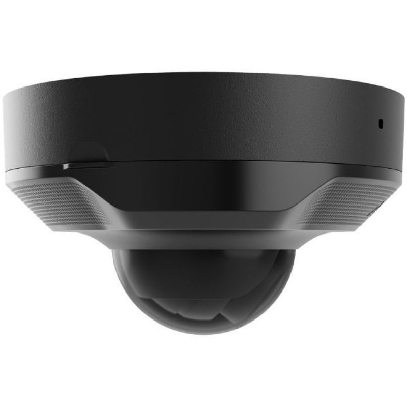 Ajax IP-Камера дротова DomeCam Mini, 8мп, 4мм, Poe, True WDR, IP 65, ІЧ 30м, аудіо, кут огляду 75°до 85°, міні купольна, чорна (000039330)
