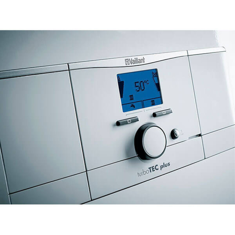VAILLANT Двоконтурний газовий димохідний котел atmoTEC plus VUW 240/5-5 опалення 24 кВт, ГВП 24 кВт (0010048164)