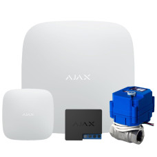 HC Ajax Hub + LeaksProtect + WallSwitch + Кран шаровой с электроприводом 220 1