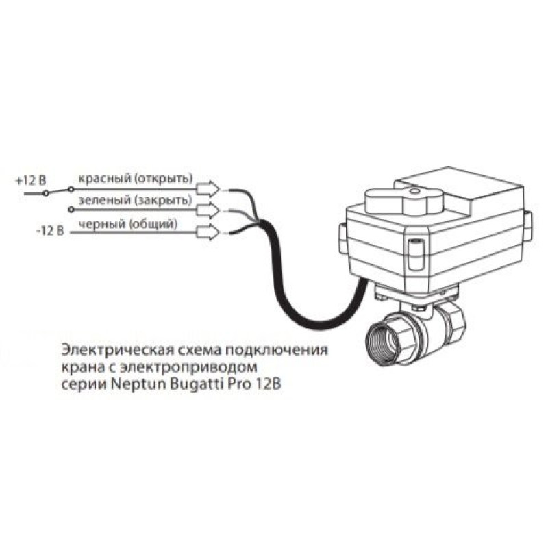 Neptun Кран с электроприводом PROFI 12В 3/4