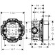 Hansgrohe Ibox Universal Прихована частина з вбуд. запiрними клапанами, ½/¾’, (01850180)