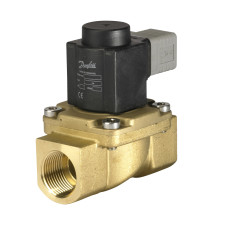 Danfoss Електромагнітний клапан, EV225B, Функція: НЗ, G, 1, 6.000 м³/год, PTFE 032U380731