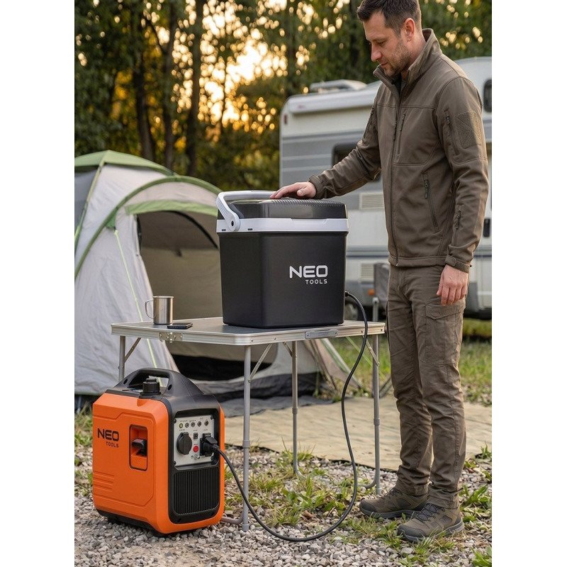 Генератор бензиновий інверторний Neo Tools 230В, 1.8/2.0кВт, ручний стартер, 18кг, 04-733