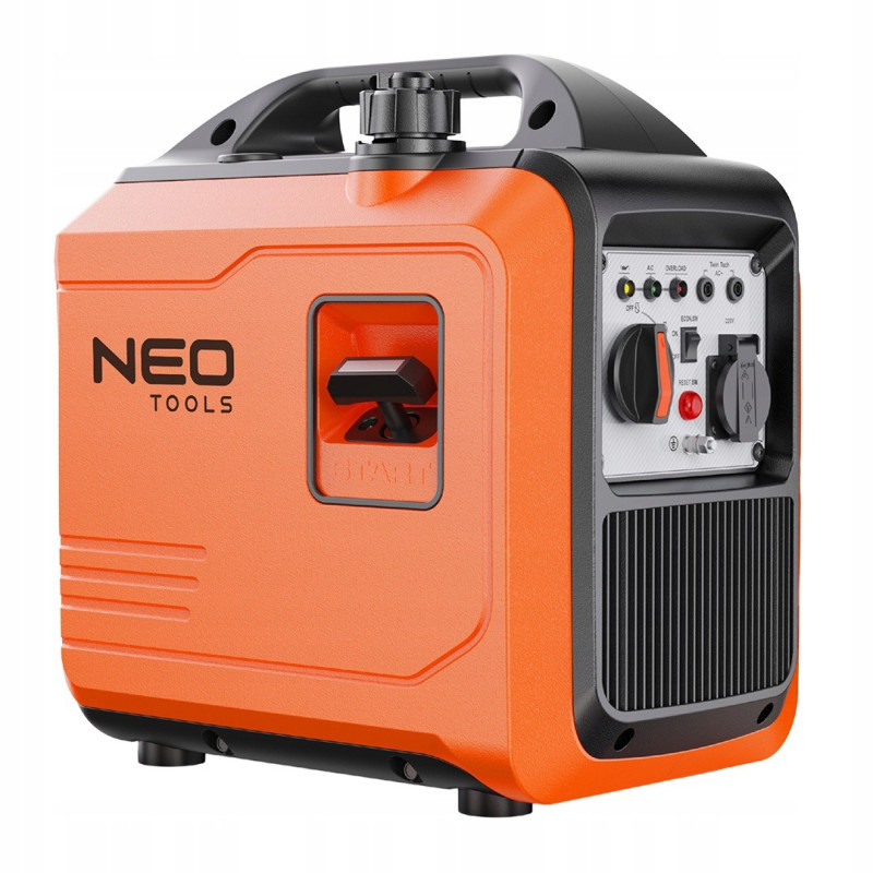 Генератор бензиновий інверторний Neo Tools 230В, 1.8/2.0кВт, ручний стартер, 18кг, 04-733