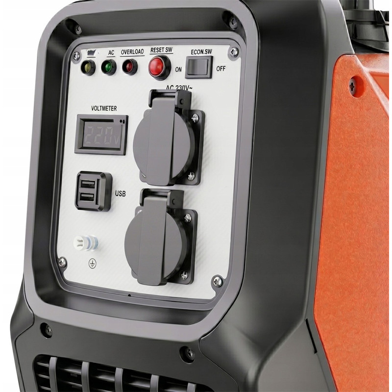 Генератор бензиновий інверторний Neo Tools 230В, 3/3.2кВт, ручний стартер, USB Type C 5, 22кг, 04-734