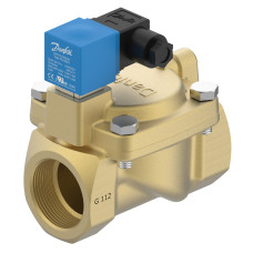 Danfoss Електромагнітний клапан, EV220S, Функція: НЗ, G, 1 1/2, 18.000 м³/год, EPDM 042U494032
