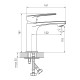 IMPRESE KAMPA змішувач для умивальника, хром, 35 мм, (05285)