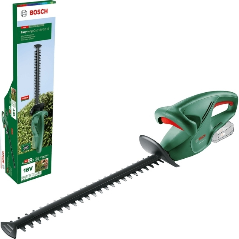 BOSCH Кущоріз акумуляторний EasyHedgeCut 18V-52-13 18В лезо 52см крок різу 15мм 3.28кг без АКБ та ЗП (0600849M00)