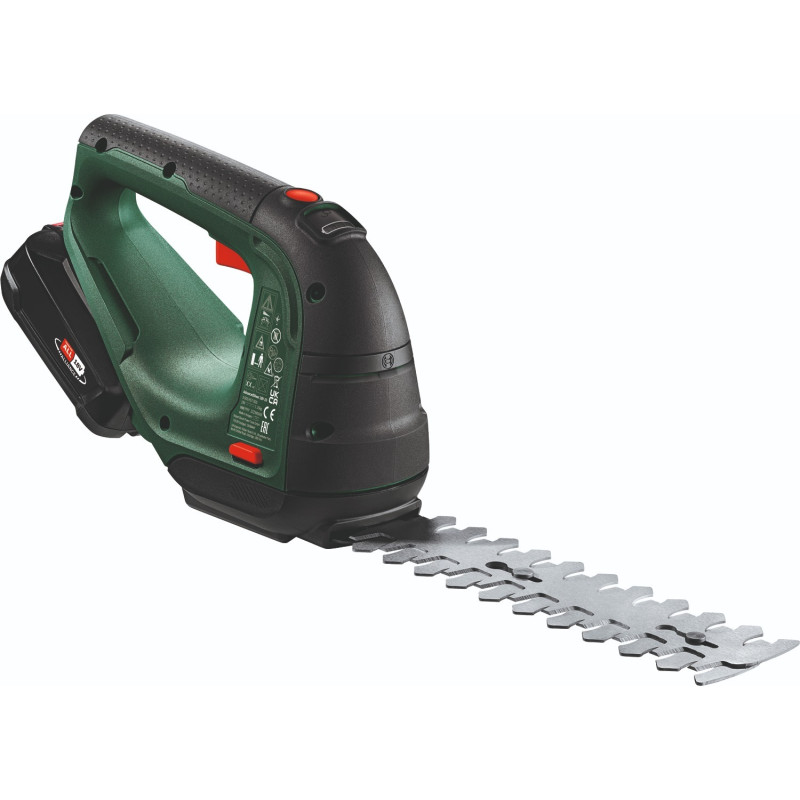 BOSCH Ножиці для трави акумуляторні AdvancedShear 18V-10+ насадка кущоріз 10/20см крок різу 8мм 1xPBA 2.0Ah 2.45кг (0600857000)