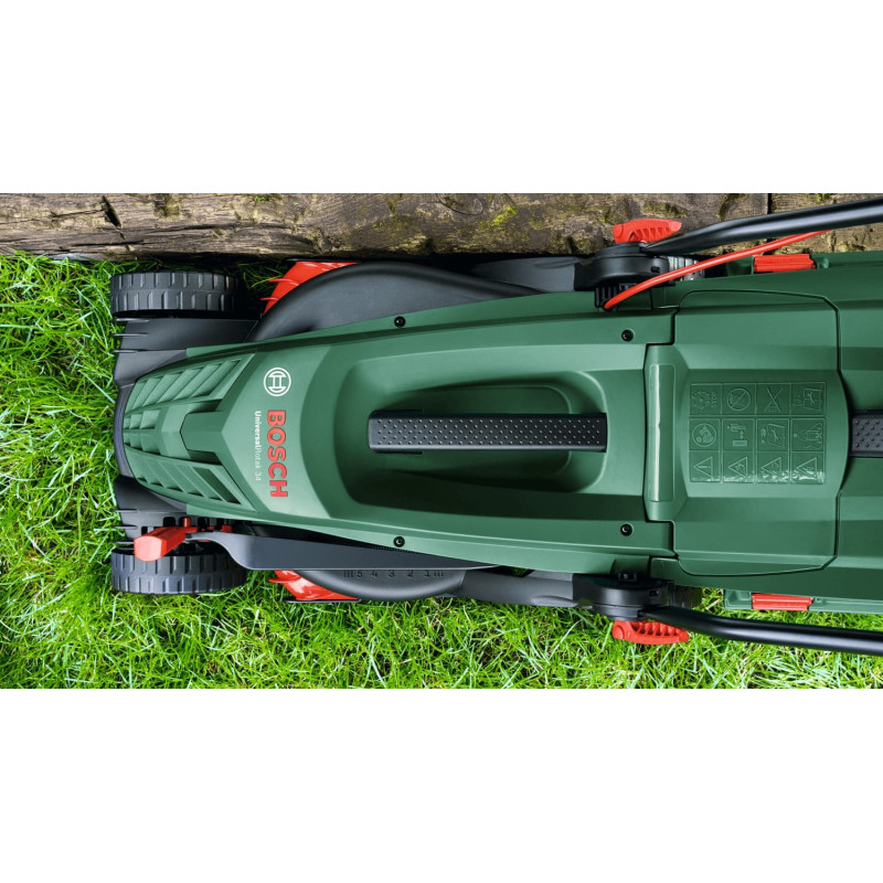 BOSCH Газонокосарка мережева UniversalRotak 34-405 1300Вт 34см 40л 27-50мм 11кг (06008A6401)