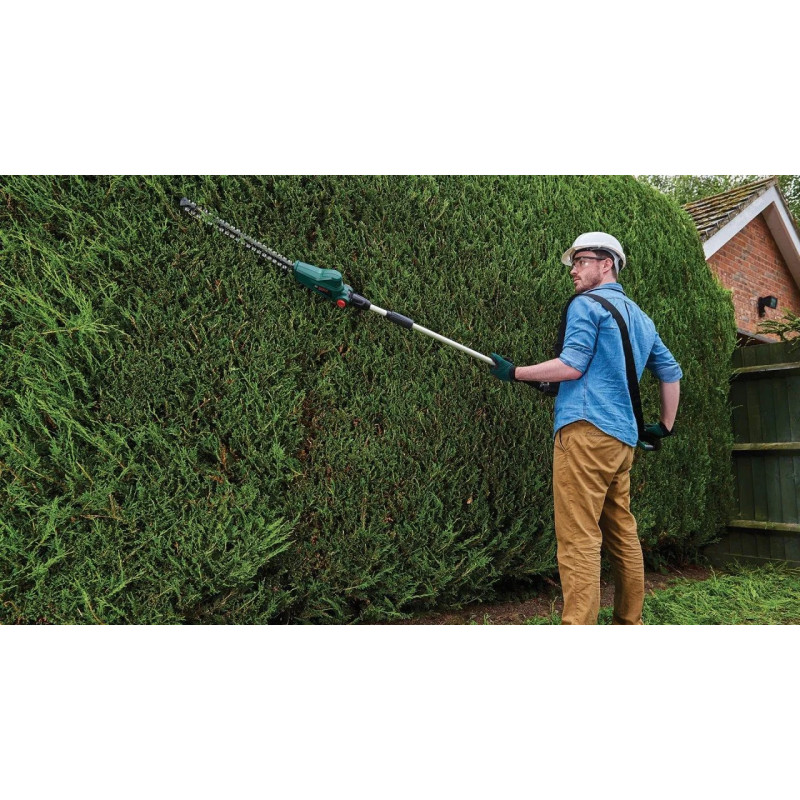 BOSCH Кущоріз акумуляторний UniversalHedgePole 18 18В АКБ 1х2.5А·год 43мм крок різу 16мм зі штангою ЗП AL18V-20 3.6кг (06008B3000)