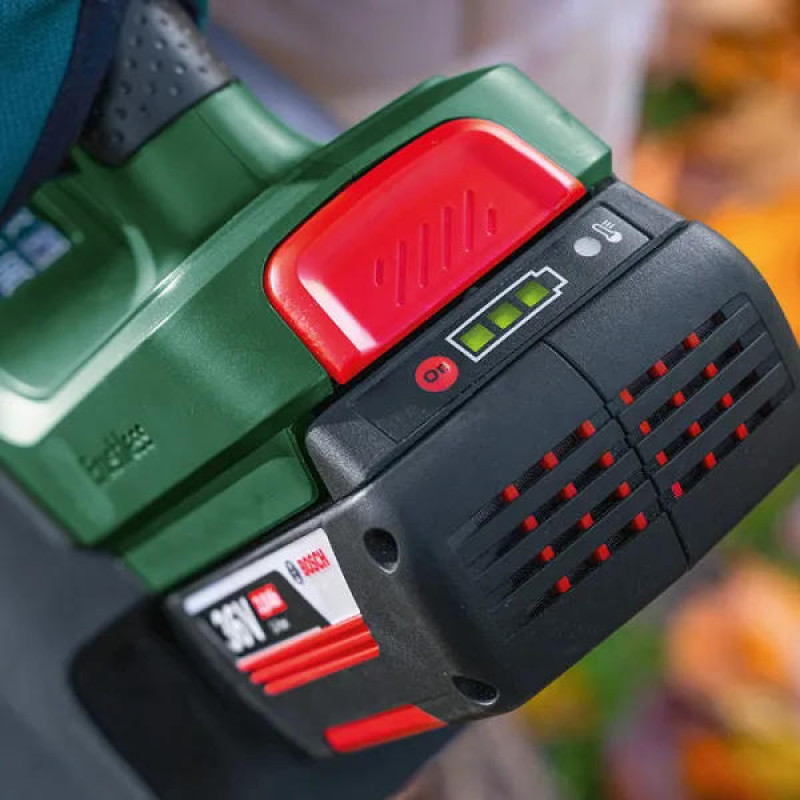 BOSCH Повітродув садовий акумуляторний AdvancedLeafBlower 36В-750 АКБ 1х2А·год ЗП 200км/год 3.5кг (06008C6000)