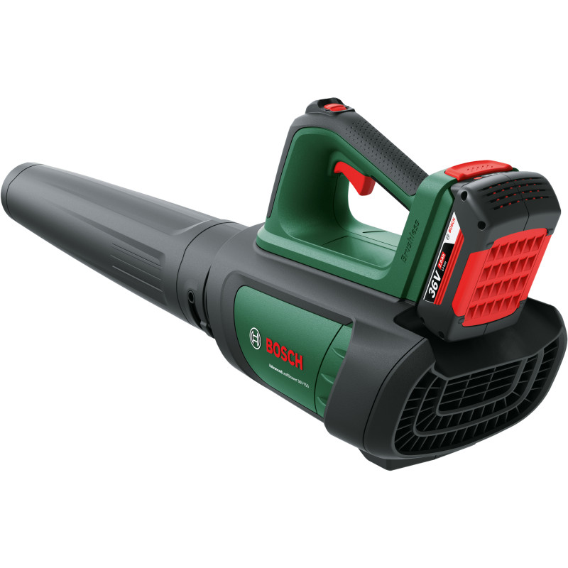 BOSCH Повітродув садовий акумуляторний AdvancedLeafBlower 36В-750 АКБ 1х2А·год ЗП 200км/год 3.5кг (06008C6000)