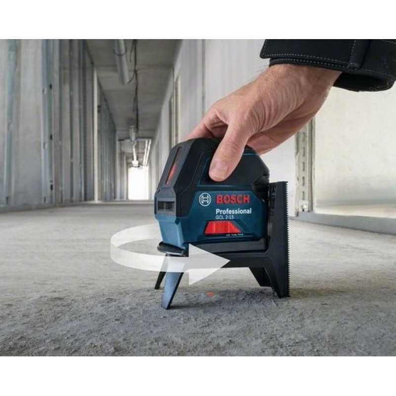 BOSCH Нівелір лазерний GCL 2-15, до 15м, ±0.3мм/м, + RM1, 0.5кг (0601066E02)
