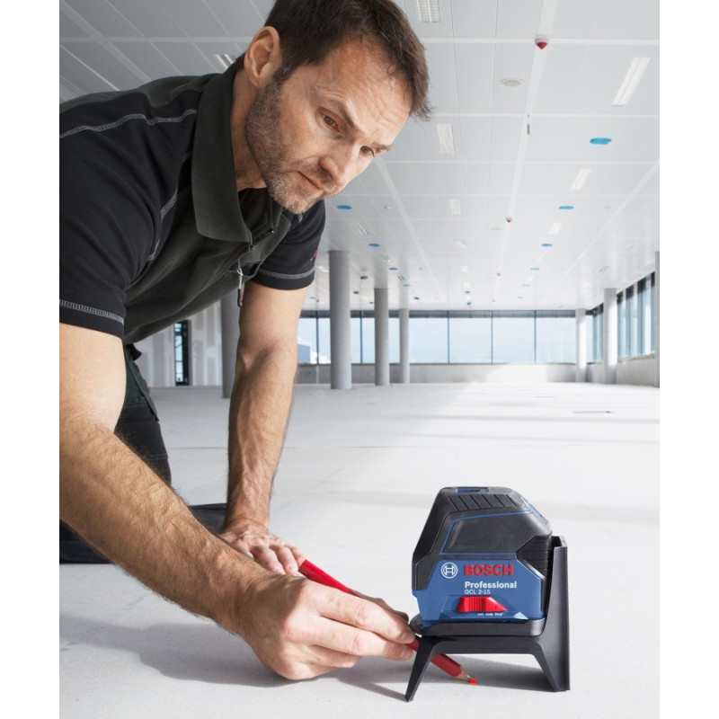 BOSCH Нівелір лазерний GCL 2-15, до 15м, ±0.3мм/м, + RM1, 0.5кг (0601066E02)