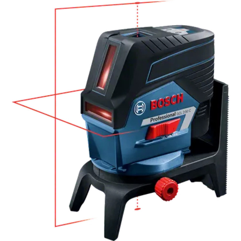 BOSCH Нівелір лазерний GCL2-50C+RM2 до 20м, ±0.3мм/м, 4AAx1.5В, IP54, чохол, 0.6кг (0601066G00)