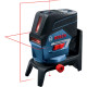BOSCH Нівелір лазерний GCL2-50C+RM2 до 20м, ±0.3мм/м, 4AAx1.5В, IP54, чохол, 0.6кг (0601066G00)