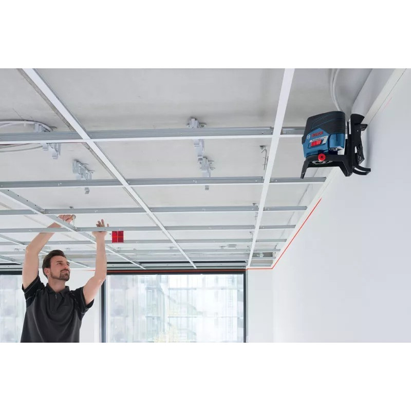 BOSCH Нівелір лазерний GCL2-50C+RM2 до 20м, ±0.3мм/м, 4AAx1.5В, IP54, чохол, 0.6кг (0601066G00)