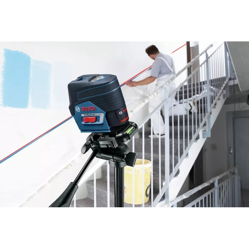 BOSCH Нівелір лазерний GCL2-50C+RM2 до 20м, ±0.3мм/м, 4AAx1.5В, IP54, чохол, 0.6кг (0601066G00)
