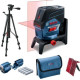 BOSCH Нівелір лазерний GCL2-50C+RM2+BT150 до 10м, ±0.3мм/м, 4AAx1.5В, IP54, штативі, чохол, мішеннь, 0.6кг (0601066G02)