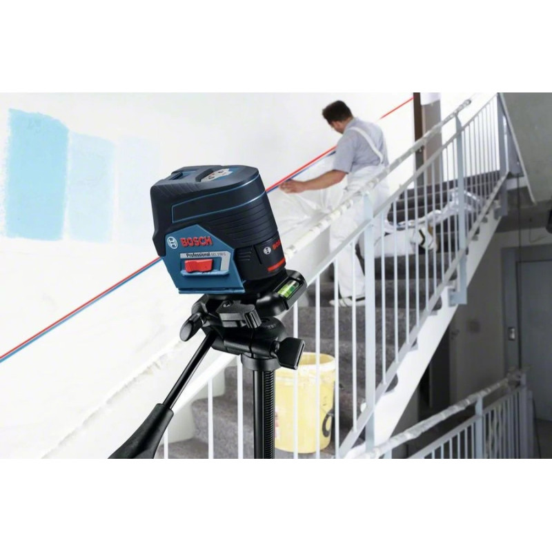 BOSCH Нівелір лазерний GCL2-50C+RM2 до 20м, ±0.3мм/м, 4AAx1.5В, IP54, чохол, мішеннь, кейс, 0.6кг (0601066G03)