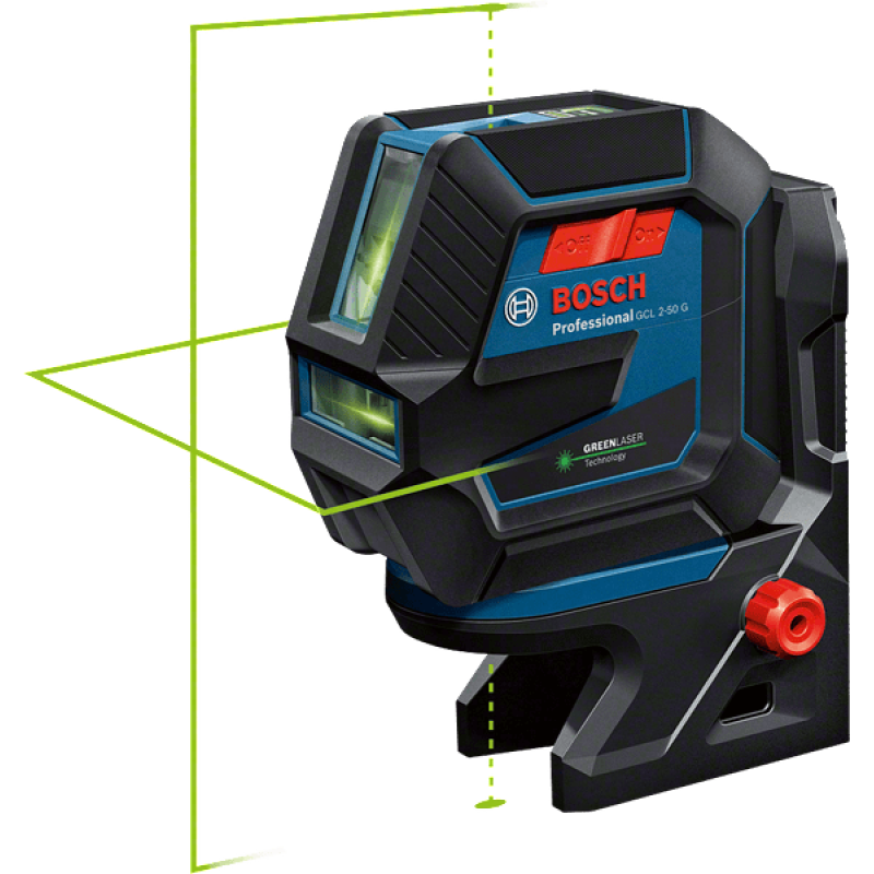 BOSCH Нівелір лазерний Professional GCL 2-50 G, до 15 м, ± 0.3 мм/м, з тримачем RM 10, чохлом, мішенню, 0.58 кг (0601066M00)