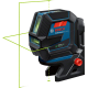BOSCH Нівелір лазерний Professional GCL 2-50 G, до 15 м, ± 0.3 мм/м, з тримачем RM 10, чохлом, мішенню, 0.58 кг (0601066M00)