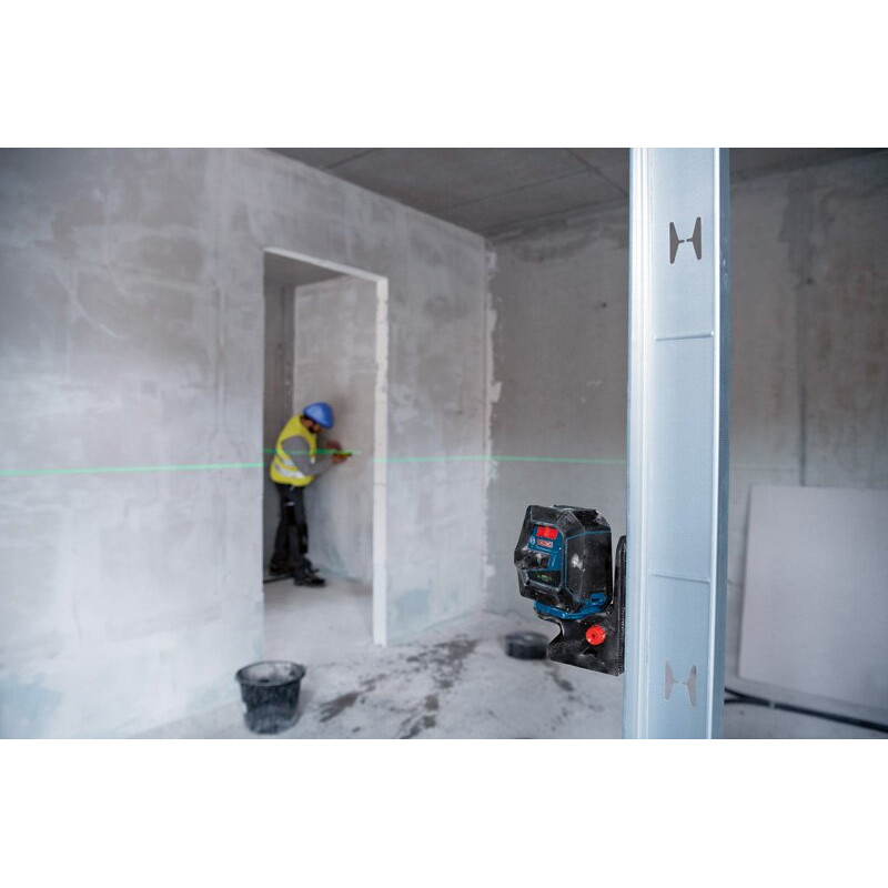 BOSCH Нівелір лазерний Professional GCL 2-50 G, до 15 м, ± 0.3 мм/м, з тримачем RM 10, чохлом, мішенню, 0.58 кг (0601066M00)