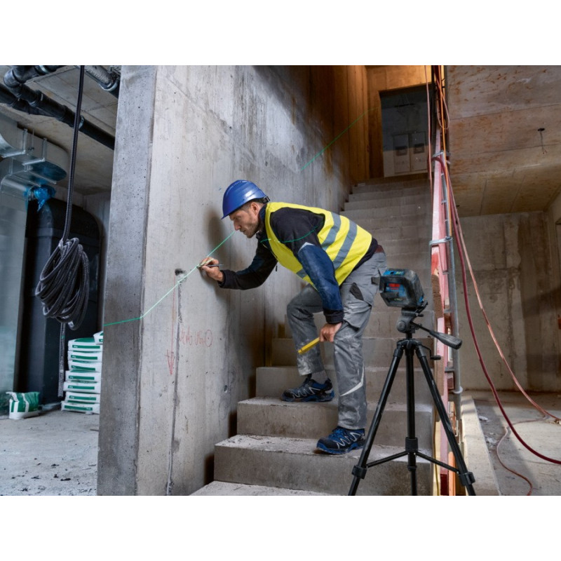 BOSCH Нівелір лазерний Professional GCL 2-50 G, до 15 м, ± 0.3 мм/м, в чемодані з тримачем RM 10, затиском DK 10, чохлом, мішенню, 0.58 кг (0601066M02)