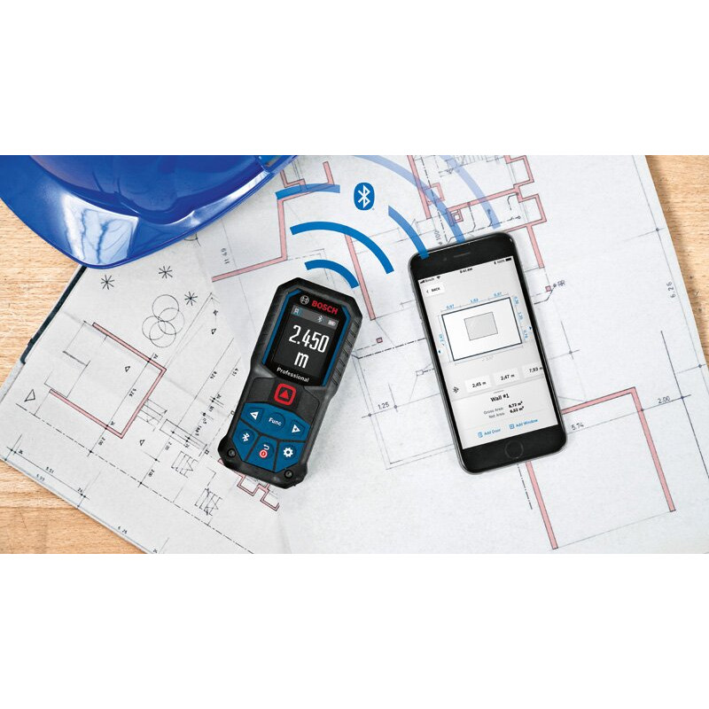 BOSCH Далекомір лазерний GLM 50-27 C, 0.05-50м, ±1.5мм, IP65, 0.2кг (0601072T00)
