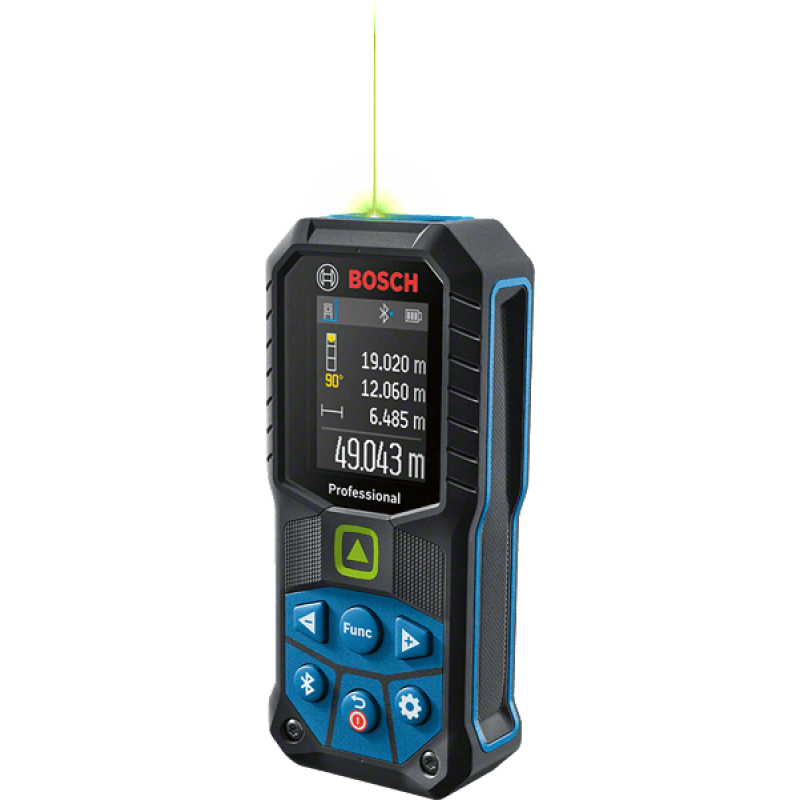 BOSCH Далекомір лазерний GLM 50-27 CG, ±1.5 мм, 0.05-50 м, IP 65, 0.17кг (0601072U00)