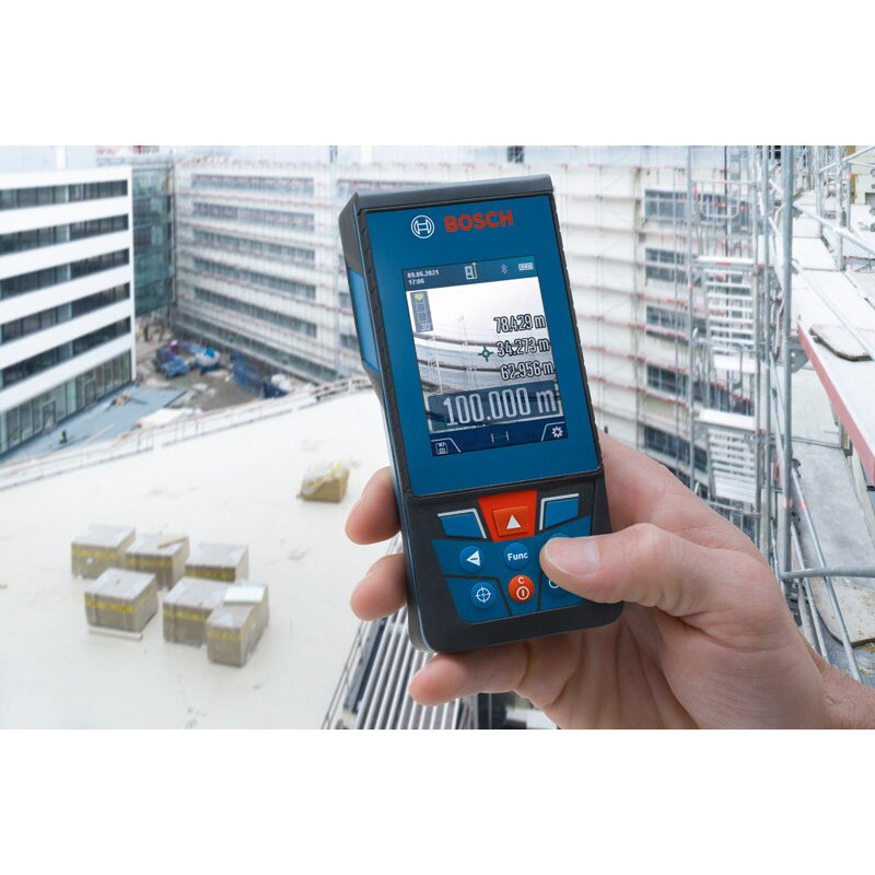 BOSCH Далекомір лазерний Professional GLM 100-25 C, ±1.5 мм, 0.08–100м, 0-360°, чохол, 0.23кг (0601072Y00)