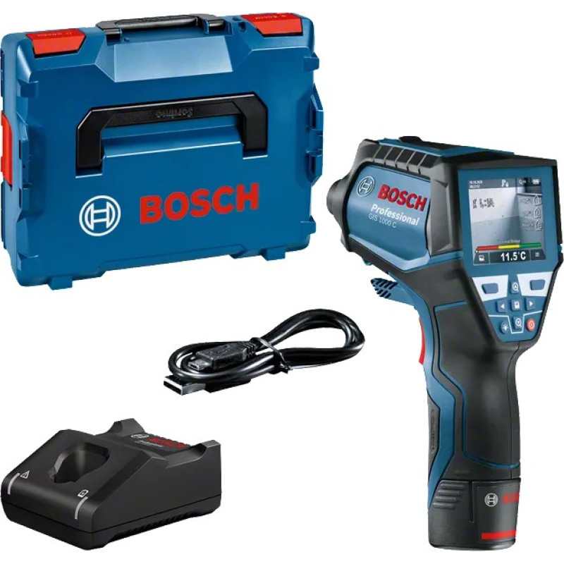 BOSCH Термодетектор GIS 1000C -40град. до +1000град., ±.0.2град., IP54, 0.54кг, кейс (0601083301)