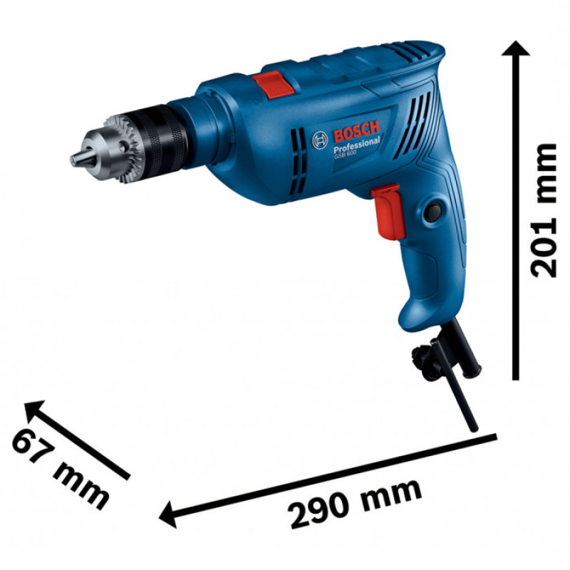 BOSCH Ударний дриль GSB 600 PROFESSIONAL 0.601.1A0.320 (06011A0320)