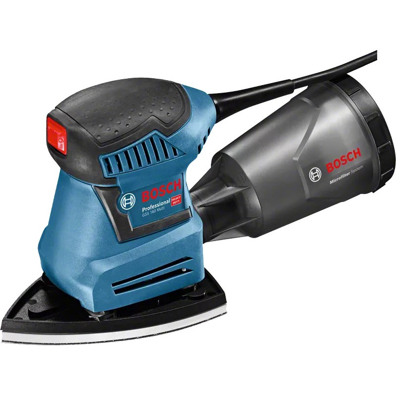 BOSCH Шліфмашина ексцентрикова GSS 160 Multi 180Вт 24000об·хв 1.2кг (06012A2300)